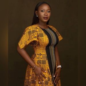 Gorgeous African statement dress. Amber by The Ladymaker.